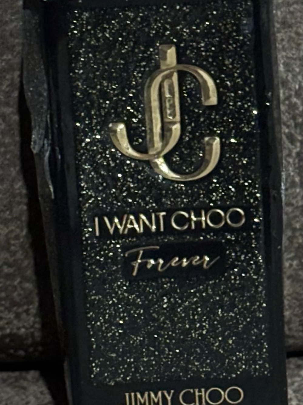 Jimmy Choo Black & Gold I WANT CHOO Forever Glitter Bottle